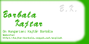 borbala kajtar business card
